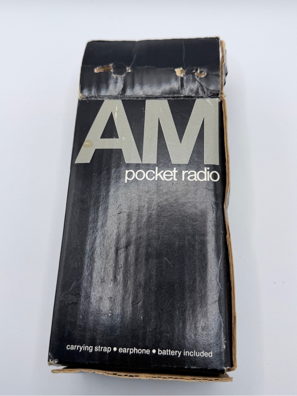 AM Pocket Radio in Box- Black